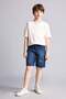 100% Cotton Regular Fit Ripped Detailed Jean Shorts for Boys H5419A826Hs - 4