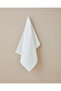 Leafy Touch Cotton Jacquard Face Towel 50X80 cm Ecru