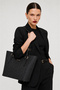 Justpolo Large Size 5 Compartment Women's Black Hand and Shoulder Bag Pbu5022 - 3
