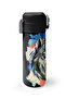 Kids Gray Black Wolf Patterned Steel Thermos with Straw and Direct Drinking 500 ml 31832 - 6