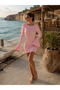 Fleur Dress Backless Mini Pink Dress
