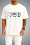 Oversize Eat Sleep Shisha Chest Printed Unisex T-Shirt