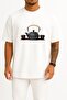 Oversized Teapot Kettle White Tea Iron Chest Designed Unisex T-Shirt