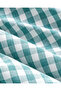 Clouded Grid Yarn Dyed Double Size Bed Sheet Duvet Cover Set 200X220 cm Dark Green - 6
