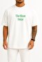 Oversized the Glass Dome Foreign Series Chest Printed Unisex T-Shirt