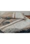 2-Piece Fringed Turkish Bath Set, Bath and Head Towel - Brown - 4