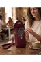 Women's Burgundy Cross-Strap Small Shoulder, Wallet, and Phone Bag - 3