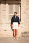 Ulivo Navy Blue Linen Men's Shirt - 7