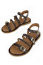 , Women's Genuine Leather Sandals 1611047Z26625 Brown - 7