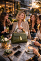 Olive Green Gold Detailed Women's Clutch Bag |   Olive Green T8305 - 4