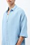 Muslin Fabric Comfortable Fit Linen Set Baby Blue - 3