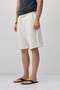 Lace-Up Loose Fit Shorts Ecru - 5