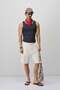 Lace-Up Loose Fit Shorts Ecru - 3