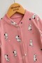 Unisex Baby Dog Printed Snap Fastener Newborn Baby Romper 100% Cotton Flexible - 2