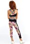 Modern Romance Flower Patterned Girl's Sports Leggings - 6