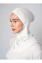 Cross Hijab Neck Collar Bonnet - White - (St232), (Id 3423202) - 3