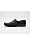 Gr0490 Genuine Soft Leather High Quality Flexible Buckle-Free Plain Black Loafer Ballet Shoes - 4