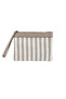 Sofia Canvas Striped Women's Portfolio & Clutch Handbag Mink - 4
