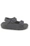Unisex Double Buckle Casual Sandals Gray Color - 2
