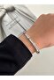 Silver Color Zircon Stone Steel Clamp Inner Diameter: 6 cm - 6