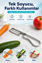 Stainless Steel Peeler – Julienne Vegetable & Fruit Peeler, Thin Slicer (1 Piece) - 3