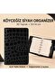Köyceğiz-Si̇yah Organizer Pocket Notebook – 90 Sheets, 10X14 Cm, Portable Notepad