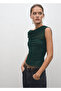 Asymmetrical Neckline Translucent Top