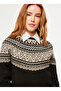 سترة نسائية سوداء أساسية برقبة دائرية 241 LCF 261004 ALISA BLACK - 3