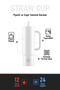 Straw Cup Citrus Stainless Steel Thermos with Straw 800 ml - 4