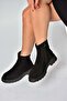 Z555657302 Black Genuine Leather Suede Women's Boots