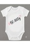 Beauty Printed Baby Bodysuit White Snap Fastener Bodysuit