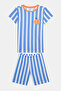 Boy's Orange Cotton 2-Piece Pajama Set - 5