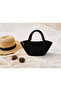 Women's Handmade Black Straw-Looking Knitted Bag – Shoulder and Hand Bag with 3 Size Options, Beach and Daily Use - 6