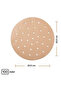 100 Pieces Airfryer Baking Paper Disposable Air Fryer Round Hole Model (5250) - 5