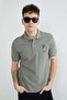 Lion Embroidered Polo Collar T-Shirt - 5