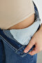 Ribbed Rope Strap Covered Snap Fastener Bodysuit - 8