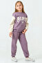 5-9 Years Paris Athletic Girl's Suit-Purple