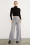 Palazzo Knitwear Trousers with Elastic Waist