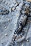 Women's Pearl Stone High Waist Denim Shorts - 5