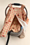 100% Cotton Two-Layer Muslin Stroller Cover and Cushion with Beaded Silicone Filling Gots Certified 100 X 90 cm - 2