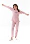 Love Printed Girl's Pajama Set - 3