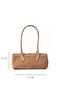 Genuine Leather Tobacco Suede Women's Shoulder Bag Cnt555 - 2
