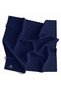 100% Twill Silk Monogram Patterned Navy Blue Colored 90X90 Scarf Sewing Shape: Hand Sewing - 6