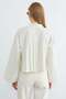 Pleated Wide Sleeve Casual Crop Shirt - 8
