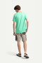 Turquoise Men's Regular Basic T-Shirt - 100% Cotton |   (Regular - Turquoise) - 4