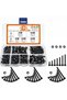 150pcs 150-Piece Kit of M3 x 8mm, 12mm, 16mm, 20mm, 25mm 12.9 Grade Alloy Steel Hex Head Bolts and N - 7