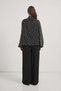 Scarf Detailed Sleeves Transparent Chiffon Polka Dot Patterned Blouse - 6