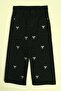Adjustable Waist Embroidered Stone Decorated Girl's Belt Palazzo Pants - 2