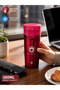 Coffee Mug 380ML Red Stainless Steel - 4