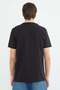 Slogan Embossed Crew Neck T-Shirt - 6